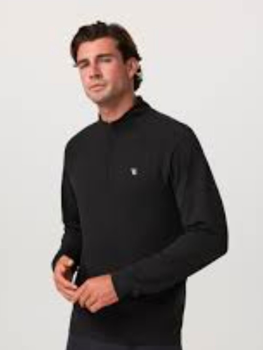 Vuori Clearview Seamless Quarter Zip Black Men’s Small $138